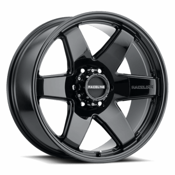 Raceline 942B Addict 20x9in / 6x139.7 BP / -12mm Offset / 106.1mm Bore - Gloss Black Wheel