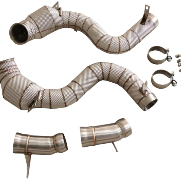 Untd. Performance 200 Cell Downpipe W/Shield - Mercedes-Benz W222 - S63 AMG M177 4.0L