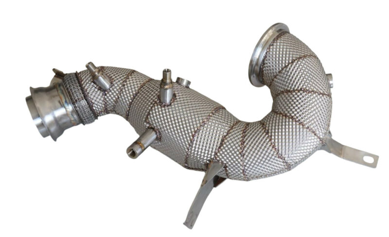 Untd. Performance 200 Cell Catted Downpipe W/Shield - Mercedes-Benz AMG X290 GT43 GT50 GT53 / W213 E53 C257 CLS43 CLS53 / W167 GLE53