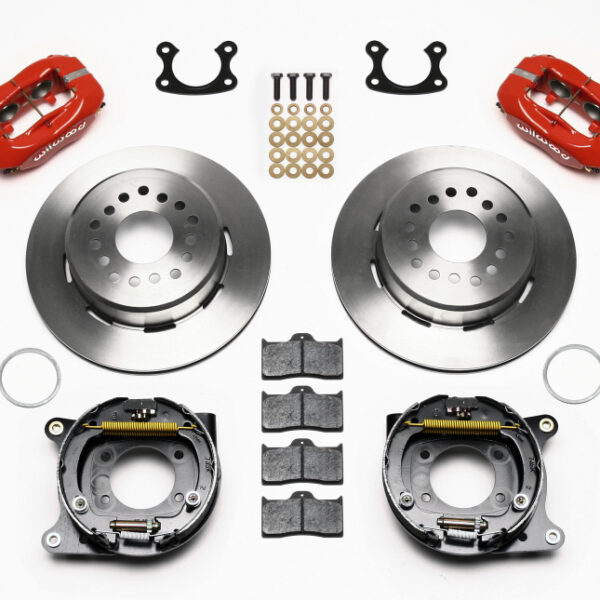 Wilwood Forged Dynalite P/S Park Brake Kit Red Small Ford 2.50in Offset