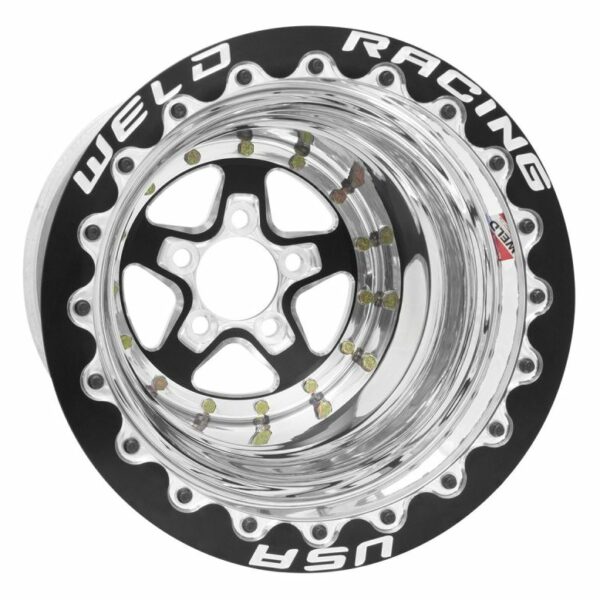 Weld Alumastar 2.0 15x12 / 5x4.5 BP / 3in. BS Black Wheel - Black Double Beadlock MT