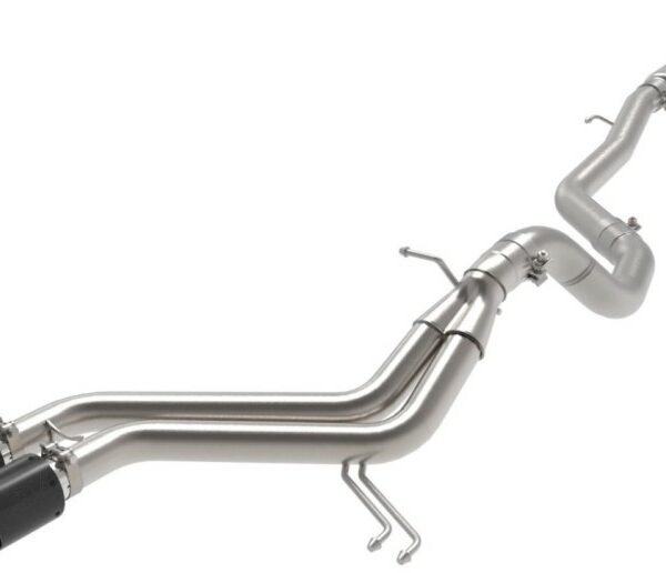 aFe Takeda 2-1/2in to 3in  SS-304 Cat-Back Exhaust w/ C/F Tips 13-17 Hyundai Veloster L4-1.6L