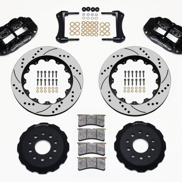Wilwood Narrow Superlite 6R Front Hat Kit 14.00in Drilled 88-93 Corvette C4
