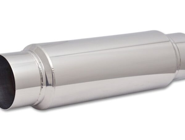 Vibrant SS Resonator (Standard Design) 4in inlet/outlet x 18in long w/5in OD resonator body