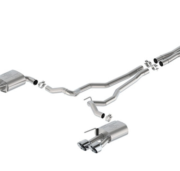 Ford Racing 2024 Mustang 5.0L Extreme Non-Active Cat-Back Exhaust w/Valance - Chrome Tip