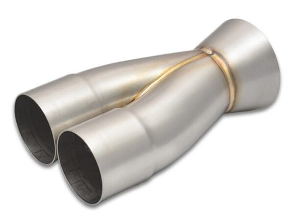 Vibrant 2-1 SS Merge Collectors (2-1/2in Inlet Slipover ID 3-1/2in Outlet OD) - Sold Individually