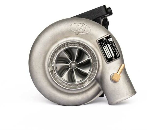 Forced Performance DSM Flanged Vehicle Black BB Turbo 84mm Black Housing WG on O2 (Drop Ship Only)
