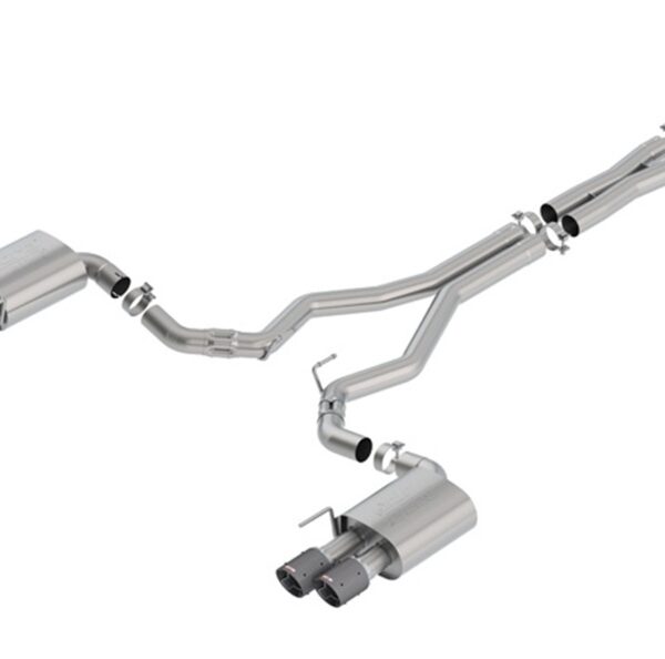 Borla 2018 Ford Mustang GT 5.0L AT/MT (w/o Valves) ATAK 3in Cat-Back Exhaust w/Carbon Fiber Tips
