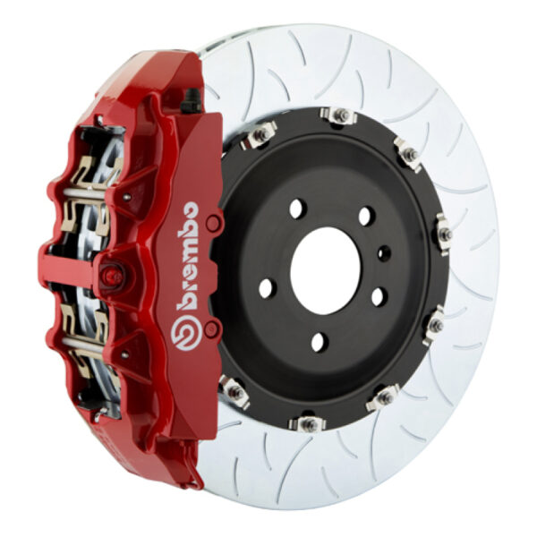 Brembo 01-04 996 Turbo (Excl PCCB) Fr GT BBK 6Pis Cast 380x34 2pc Rotor Slotted Type3-Red