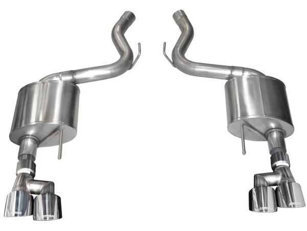Corsa 2018-2023 Ford Mustang V8 5.0L 3in Axle-Back Dual Rear Exit w/ 4in Polished Pro-Series Tips