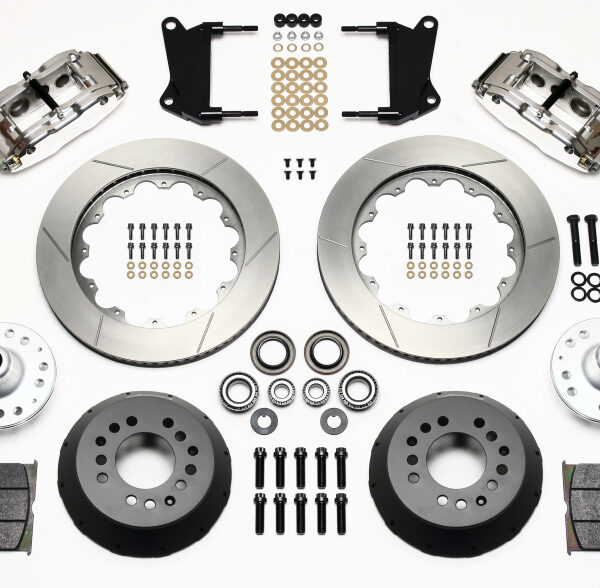 Wilwood Narrow Superlite 6R Front Hub Kit 14.00in Polished 67-69 Camaro 64-72 Nova Chevelle