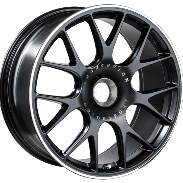 BBS CH-R 20x9 CL ET51 CB84 Satin Black Polished Rim Protector Wheel
