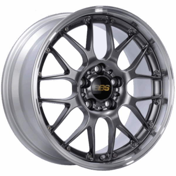 BBS RS-GT 20x10 5x112 ET22 Diamond Black / Diamond Cut Lip Wheel PFS/Clip Required