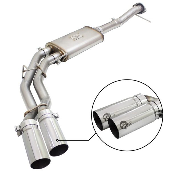 aFe Rebel Exhausts 3in SS Cat-Back 09-14 Ford F-150 4.6/5.0/5.4L w/ Polished Tips
