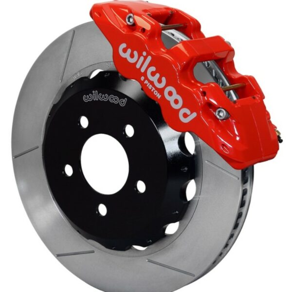 Wilwood AERO6 Front Hat Kit 14.00 Red 2016-Up Camaro w/Lines
