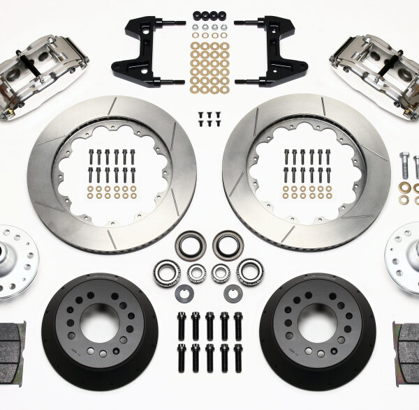 Wilwood Narrow Superlite 6R Front Hub Kit 14.00in Polished 74-80 Pinto/Mustang II Disc Spindle only