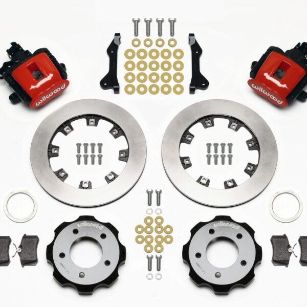Wilwood Combination Parking Brake Rear Kit 12.19in Red 2006-Up Civic / CRZ