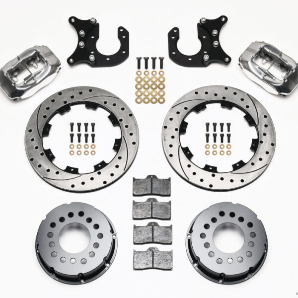 Wilwood Forged Dynalite P/S Rear Kit Drilled Polished New Big Ford 2.50in Offset