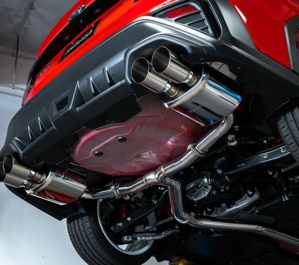 REMARK Catback Exhaust, Subaru WRX VB - Stainless Single 4 Quad Tips (Resonated)