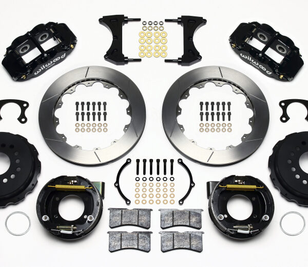 Wilwood Narrow Superlite 4R Rear P-Brk Kit 12.88in Big Ford New Style 2.50in Offset