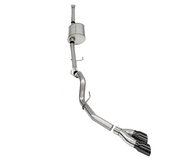 Corsa 2021-2024 Ford F-150 SuperCrew/6.5in Bed 5.0L V8 Sport Cat-Back Single Side Exit-BlackPVD