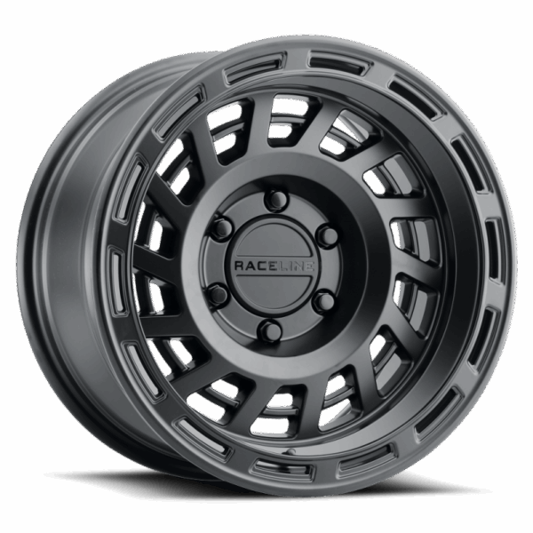 Raceline 957B Halo 17x8.5in / 6x135 BP / 0mm Offset / 87.1mm Bore - Satin Black Wheel