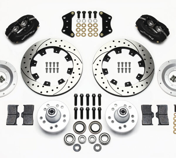 Wilwood Forged Dynalite Front Kit 12.19in Drilled Magnum Force Drop Spndle