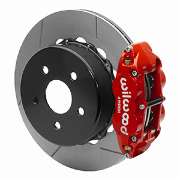 Wilwood 2020+ Jeep Gladiator (JT) Narrow Superlite 4R Rear Slotted Brake Kit 14.00in Red w/ Lines