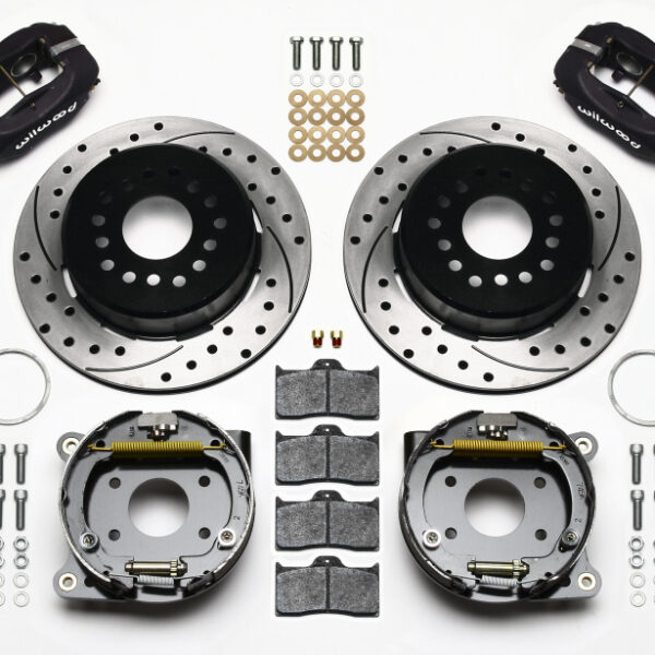 Wilwood Forged Dynalite P/S Park Brake Kit Drilled AMC 71-74 2.60in Offset
