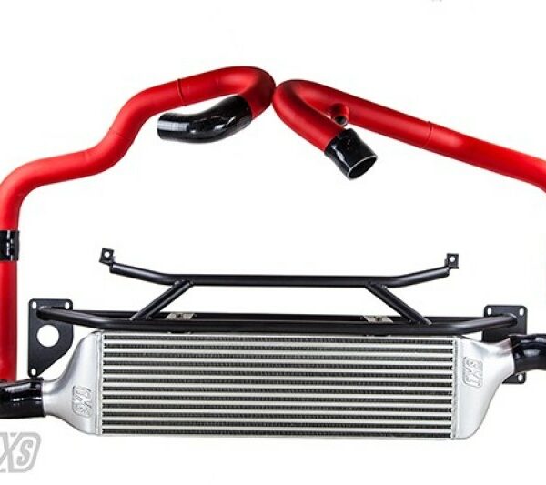 Turbo XS FMIC 2015-2017 Subaru STi - Wrinkle Red Pipes