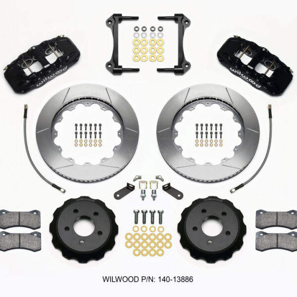 Wilwood AERO6 Front Hat Kit 14.00 2015-Up Mustang w/Lines