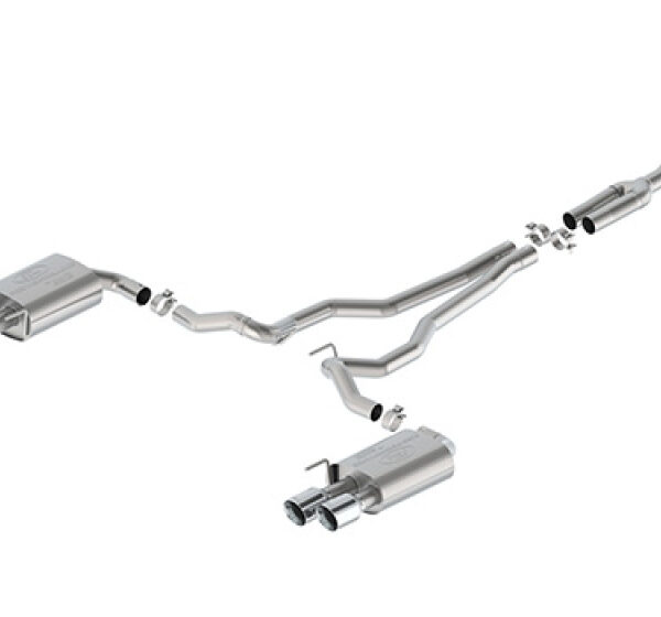 Ford Racing 2024 Mustang 2.3L Extreme Non-Active Cat-Back Exhaust w/GT Valance - Chrome Tip