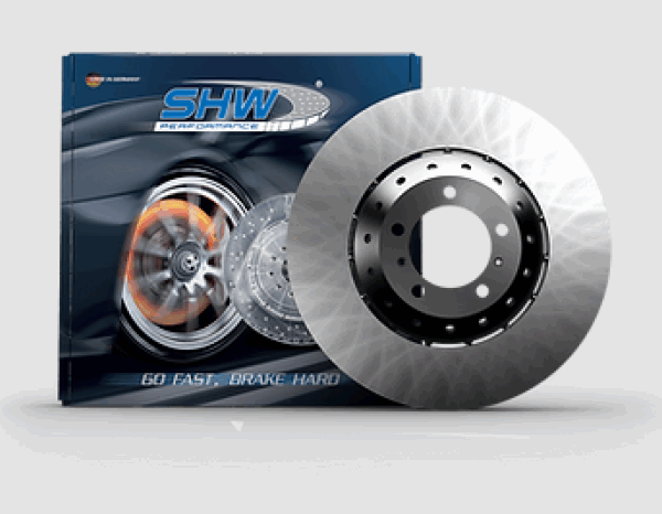SHW 16-20 Bentley Bentayga 6.0L Rear Smooth Lightweight Brake Rotor (4M0615601N)