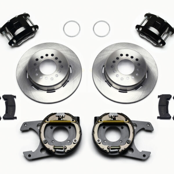 Wilwood D154 P/S Park Brake Kit 12 Bolt 2.75in offset Staggered Shock