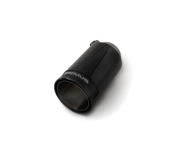 Remus Stainless Steel 98mm Black Chrome Straight w/Carbon Insert Tail Pipe (Single)