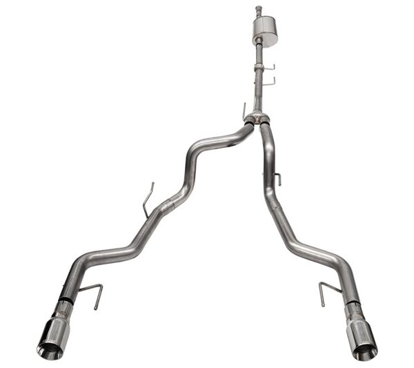 Corsa 2021-2024 2023 Ford F-150 SuperCrew/5.5ft Bed 3.5L V6 Sport Cat-Back Dual Rear Exit-Polished