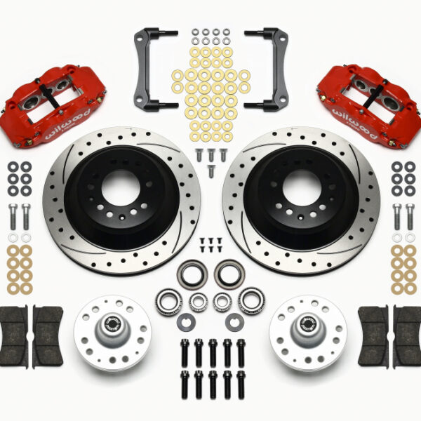 Wilwood Narrow Superlite 6R Front Hub & 1PC Rtr Kit 12.88in Dril -Red 79-81 Camaro