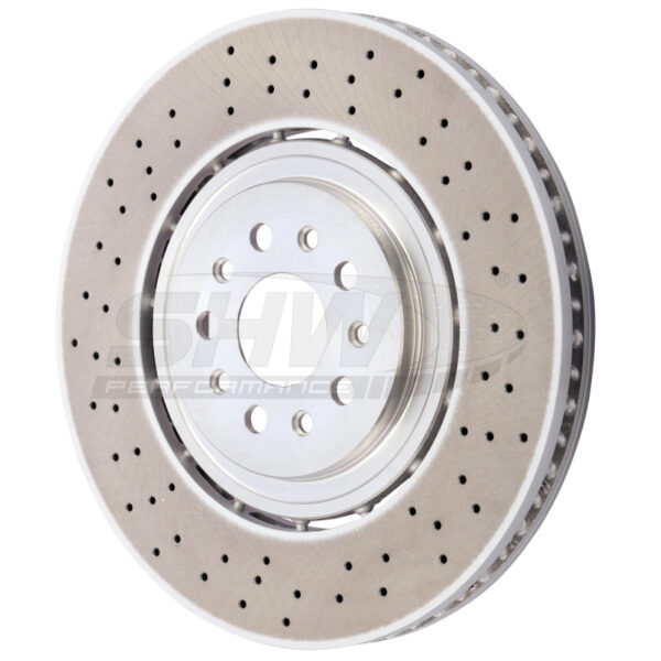 SHW 19-20 Maserati Levante GTS 3.8L w/Brembo Front Cross-Drilled LW Brake Rotor (670037769)