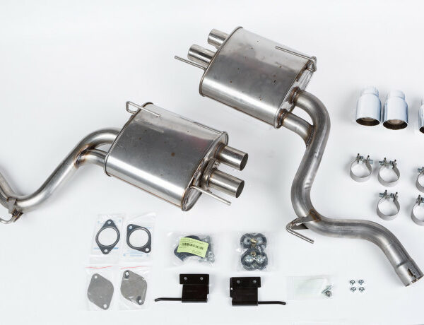 Roush 2015-2017 Ford Mustang 5.0L V8 Quad Tip Active-Ready Exhaust Kit (Requires 421926)