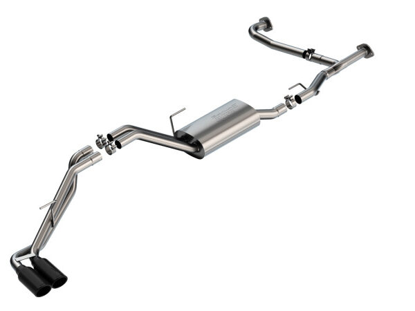 Borla 22-23 Nissan Frontier 3.8L V6 2WD/4WD AT S-Type Catback Exhaust - Black Chrome Tips