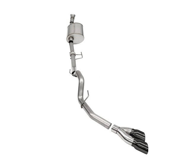 Corsa 2021-2024 Ford F-150 SuperCab/6.5in Bed 3.5L V6 Sport Cat-Back Single Side Exit-BlackPVD
