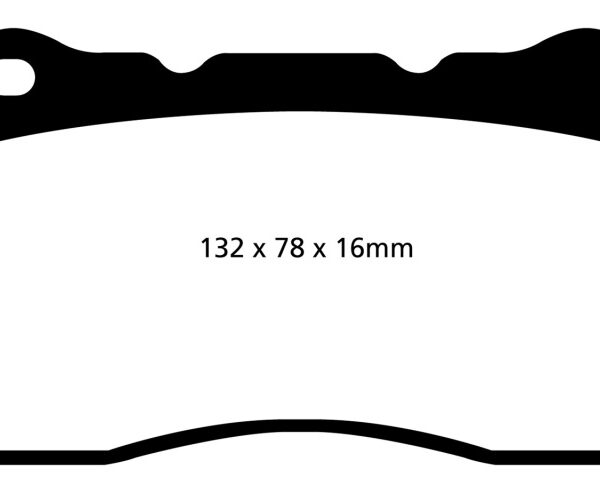 EBC 2016+ Cadillac CT6 2.0L Turbo Yellowstuff Front Brake Pads