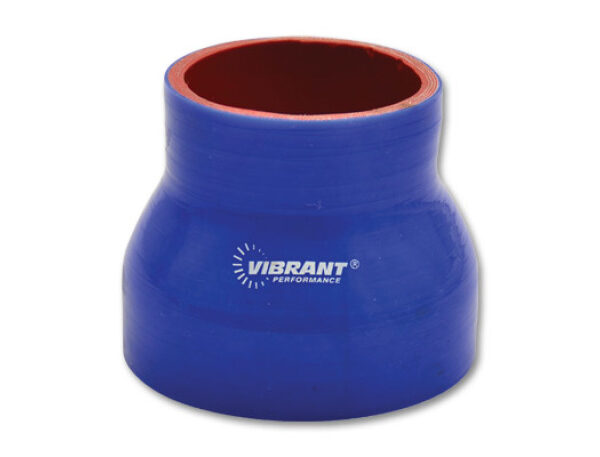 Vibrant 4 Ply Reducer Coupler 3in ID x 2.5in ID x 4.5n Long - Blue