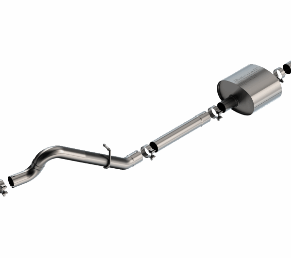 Borla 21-22 Ford Bronco 2.7L 2DR/4DR T-304 Stainless Steel Cat-Back S-Type Exhaust - Brushed