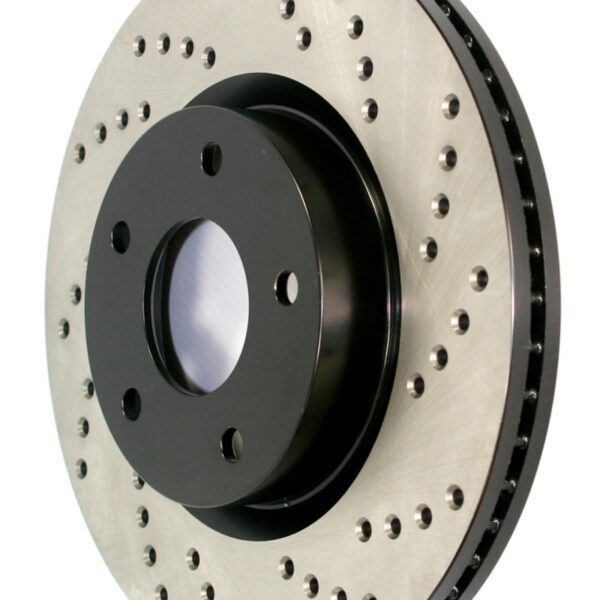 StopTech 12-14 BMW ActiveHybrid5 Sport Drilled Rear Right Rotor
