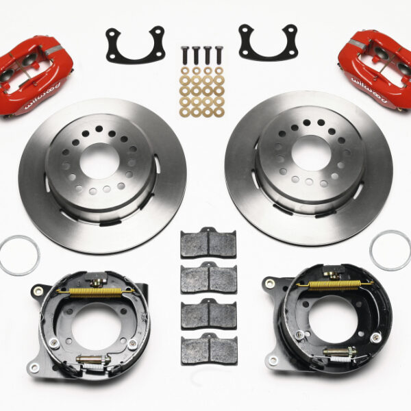 Wilwood Forged Dynalite P/S Park Brake Kit Red New Big Ford 2.50in offset Staggrd Shock