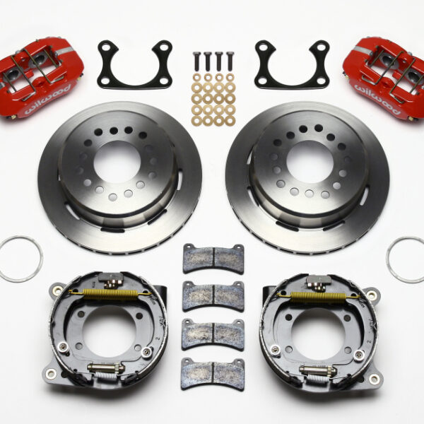 Wilwood Dynapro Low-Profile 11.00in P-Brake Kit - Red Big Ford 2.36in Offset