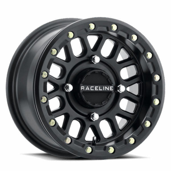 Raceline A92B Podium 14x7in / 4x137 BP / 38mm Offset / 110.18mm Bore - Satin Black Beadlock Wheel