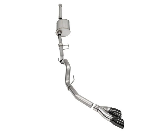 Corsa 2021-2024 Ford F-150 SuperCrew/6.5in Bed 3.5L V6 Sport Cat-Back Single Side Exit-BlackPVD