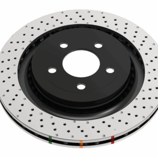 DBA 04-17 Subaru WRX STi Front Crossdrilled/Dimpled 4000 XD Series Rotor